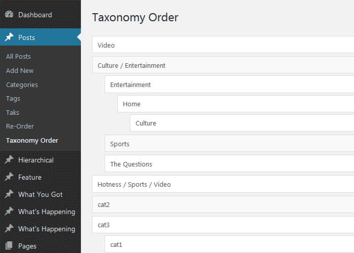 Taxonomy and Order Plugin by Nsp-Code